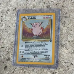 Pokemon Clefable Jungle 01/64 Holo Rare Stage 1 70 HP 1999 Card - Image 1