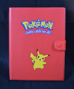 Vintage 1999 Pokemon Gotta Catch 'Em All Red Card Binder Pikachu Great Condition - Image 1