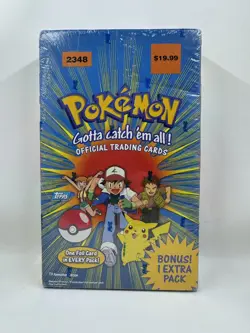 1999 Pokemon Official Trading Cards TOPPS Blue Label - Sealed - Image 1