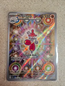 Pokemon Medicham Illustration Rare 241/217 Ascended Heroes Card NM - Pack Fresh - Image 1