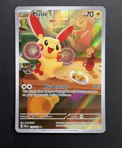 Plusle Paradox Rift Holo Illustration Rare Pokemon TCG Card 193/182 - Image 1