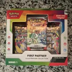 Pokemon First Partner Illustration Collection Series 1 3 Promo Card Box Set - Image 1