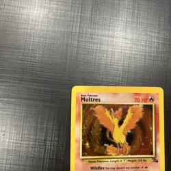 Pokemon TCG Moltres Fossil Holo Rare Card 12/62 Unlimited - Image 4