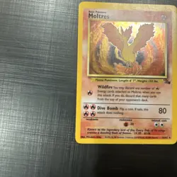 Pokemon TCG Moltres Fossil Holo Rare Card 12/62 Unlimited - Image 5
