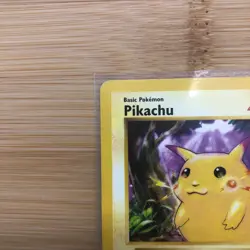 Pikachu 58/102 Shadowless Red Cheeks Common Base Set Pokemon Card LP 1999 - Image 2