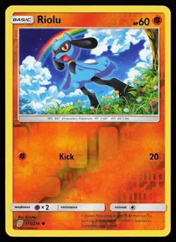 Riolu 115/236 Reverse Holo Common Unified Minds Pokemon Card - Image 1