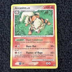 Arcanine LV. 53 Holo Rare 1/111 Rising Rivals Pokemon Card - Image 1