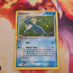 Pokemon TCG - English Card Vaporeon 6/17 Pop Series 3 Holo Rare - Image 2