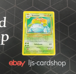 Venusaur Base Set Base Set 15/102 Unlimited Holo Rare Damaged Pokemon Card T1 - Image 1