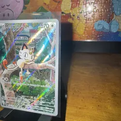 Meowth 106/094 Illustration Rare Phantasmal Flames English Pokemon Card TCG - Image 2