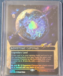 Magic: The Gathering Gemstone Caverns 16 Borderless Foil Legendary Land Mythic … - Image 1