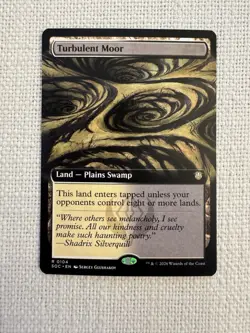 Turbulent Moor (Extended Art) R0104 Commander: Secrets of Strixhaven MTG NM - Image 1