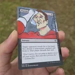 Magic The Gathering MTG Duress Alter Hand Painted - Image 2