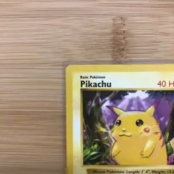 Pikachu 58/102 Shadowless Red Cheeks Common Base Set Pokemon Card LP 1999 - Image 2
