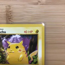 Pikachu 58/102 Shadowless Red Cheeks Common Base Set Pokemon Card LP 1999 - Image 3