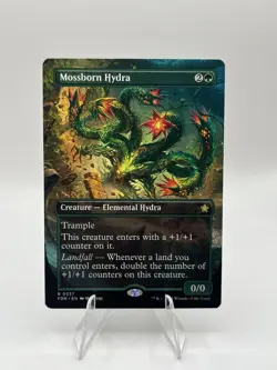 MTG Mossborn Hydra Borderless Foundations 337 - Image 1