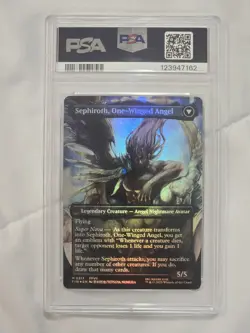 2025 MTG Sephiroth, Fabled SOLDIER 317 Borderless Final Fantasy Foil PSA 10 - Image 4