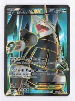Aggron EX 153/160 Full Art XY Primal Clash English Pokemon TCG Card LP - Image 1