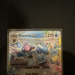 Pokemon Glaceon EX Promo-Stamped Prismatic Card 026/131 Evolutions Surprise Box - Image 2