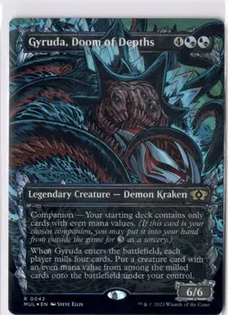 Gyruda, Doom Of Depths NM/M* FOIL SHOWCASE Multiverse Legends 0042 -UnltdCards - Image 1