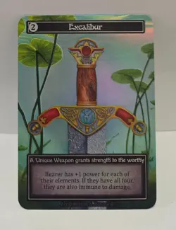 Sorcery: Contested Realm Arthurian Legends Excalibur- Unique Foil, NM, Clean! - Image 1