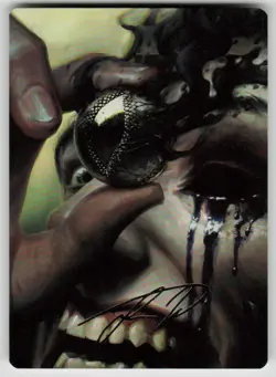 Jet Medallion Art Card (Gold-Stamped Signature) Modern Horizons 3 42 MTG NM - Image 1