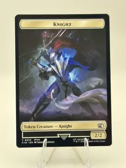 FINAL FANTASY #3 // 10 Hero (0003) // Knight Double-Sided Token - Image 1