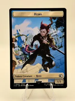 FINAL FANTASY #3 // 10 Hero (0003) // Knight Double-Sided Token - Image 2