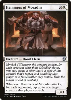 Hammers of Moradin Foil Commander Legends: Battle for Baldur's Gate 25 NM MTG - Image 1