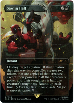 Saw in Half (Rainbow Foil) 1755 Secret Lair Drop Series Marvel's - Image 1