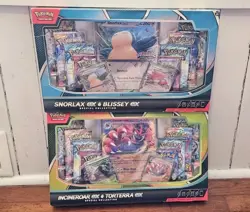 Pokemon TCG Snorlax Blissey ex Box And Incineroar Torterra ex Box Lot - Image 1