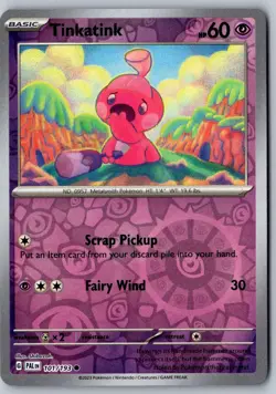 Tinkatink 101/193 Common Paldea Evolved Pokemon Reverse Holo Near Mint - Image 1