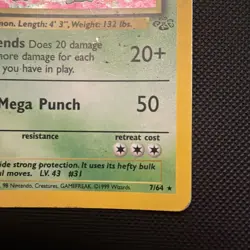 Pokemon Nidoqueen Holo Card 7/64 WOTC Jungle Series - Image 5