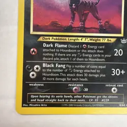Houndoom 08/64 Neo Revelation Holo Rare 70 HP Pokemon TCG Unlimited NMT Double - Image 5