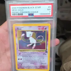 Pokemon TCG Mew Holo Black Star Promo #9/53 Pokemon League PSA 7 - Image 1