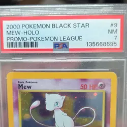 Pokemon TCG Mew Holo Black Star Promo #9/53 Pokemon League PSA 7 - Image 3