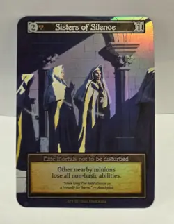 Sorcery: Contested Realm Alpha Foil Sisters of Silence- Elite, NM, Gorgeous! - Image 1