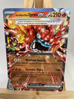 HEARTHFLAME MASK OGERPON EX - TWILIGHT MASQUERADE - POKEMON TCG - 040/167 - Image 1