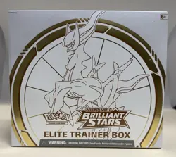 POKEMON FACTORY SEALED SWORD & SHIELD BRILLIANT STARS ELITE TRAINER BOX - Image 1
