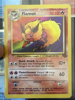 Pokemon TCG Flareon 19/64 Jungle - Image 1