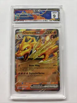 2024 Pokemon Charizard Ex Promo #161 HGC 9 (sb2) - Image 1