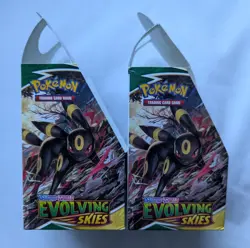 Pokemon TCG Evolving Skies Empty Half Booster Boxes X2 (No Packs) - Image 3