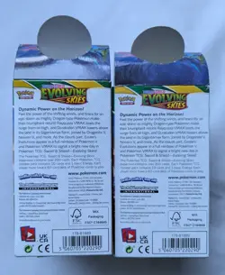 Pokemon TCG Evolving Skies Empty Half Booster Boxes X2 (No Packs) - Image 4