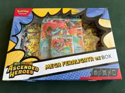 Pokemon TCG: Ascended Heroes 💦 Mega Feraligatr ex 💦 New Sealed Box - Image 1