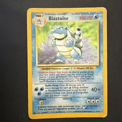 Pokemon Base Set Blastoise 2/102 Holo Rare WOTC 1999 Unlimited - Image 1
