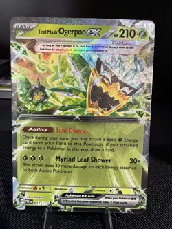 Teal Mask Ogerpon ex 012/131 - Pokemon Prismatic Evolutions - Double Rare (NM) - Image 1