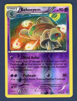 Beheeyem 74/162 Uncommon BREAKthrough Pokemon Reverse Holo Lightly Played - Image 1