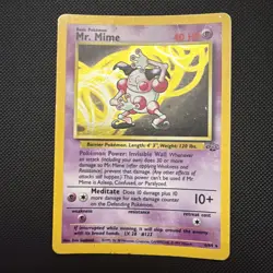 Mr. Mime 6/64 Jungle Set Holo Rare Vintage Pokemon WOTC - Image 1