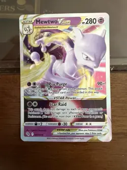 Pokemon Mewtwo VSTAR Ultra Rare Holo 031/078 Pokemon GO 280 HP Psy Purge - Image 1