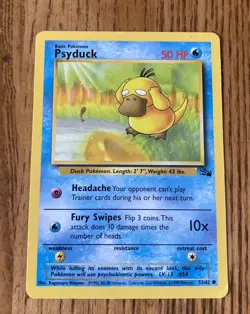 Psyduck Fossil Set 53/62 Pokemon TCG WotC LP/NM - Image 1